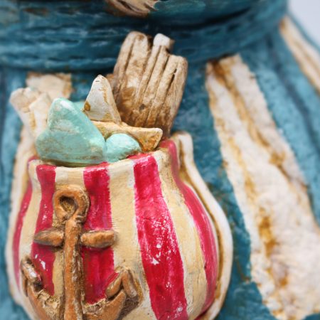 Handmade Marina Tideletter Art Doll, 29cm Tall, Paper Clay