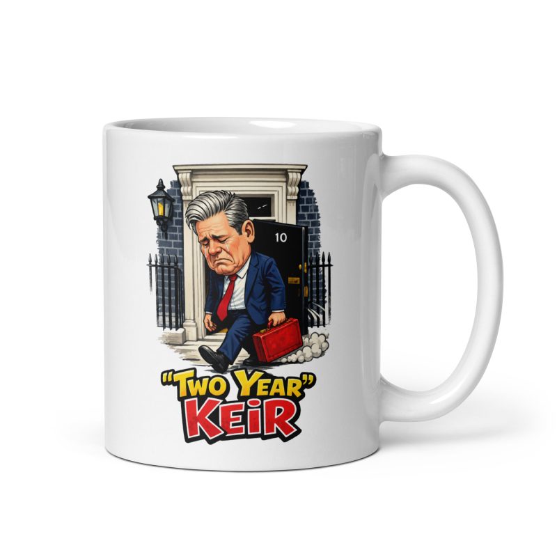 Keir Starmer Resignation Parody Mug 11oz White Ceramic Two Year Keir Gift