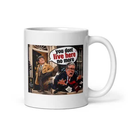 Funny Keir Starmer Del Boy Trotter Mug – 11oz White Ceramic Political Satire Gift