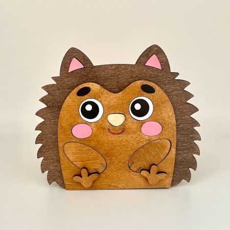 Hedgehog Planter, Birch Plywood