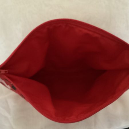 Medium Size Fabric Lined Red Scotty Dog Themed Zipped Purse/ Make Up Cosmetic Travel Bag/Pouch