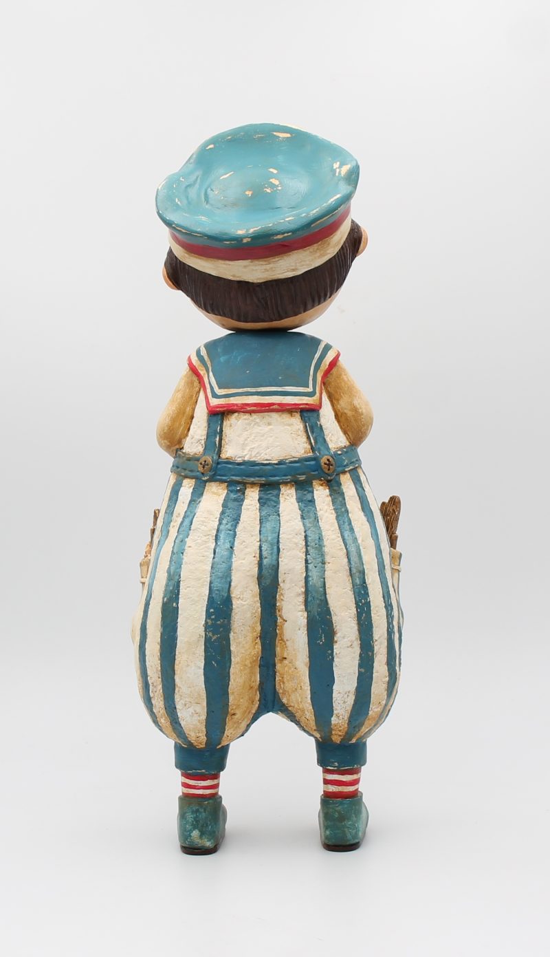 Handmade Jasper Tidefinder Paper Clay Art Doll, 34cm Tall
