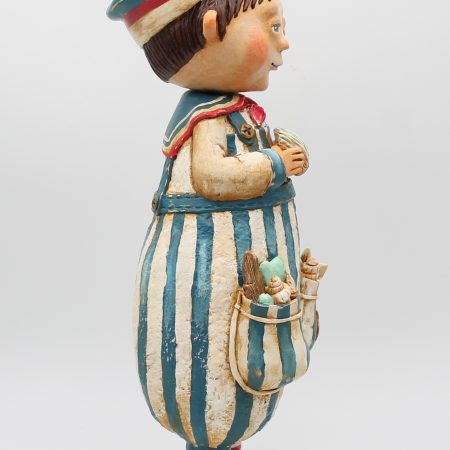 Handmade Jasper Tidefinder Paper Clay Art Doll, 34cm Tall