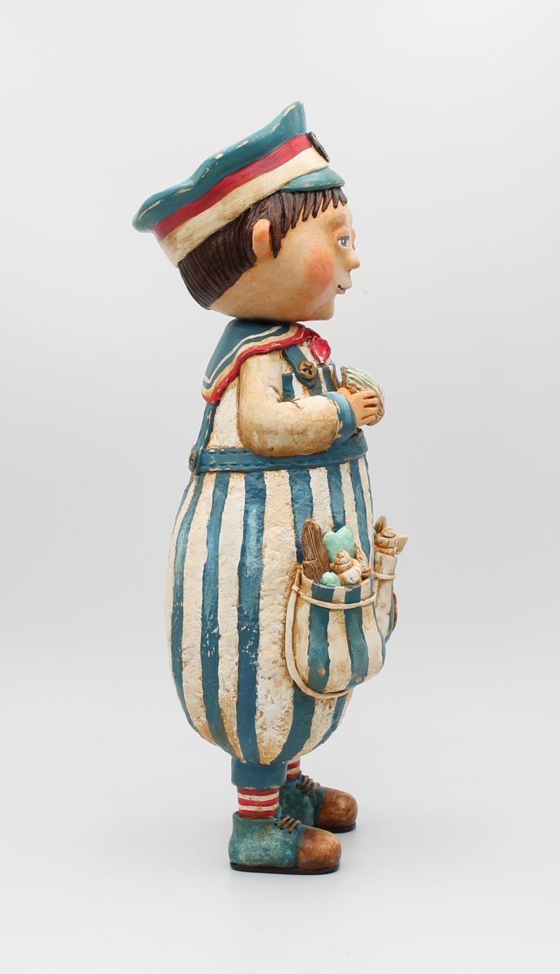 Handmade Jasper Tidefinder Paper Clay Art Doll, 34cm Tall