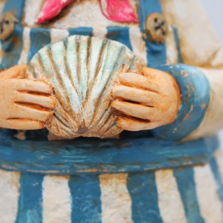 Handmade Jasper Tidefinder Paper Clay Art Doll, 34cm Tall
