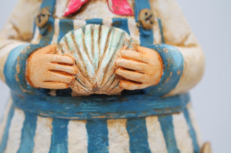 Handmade Jasper Tidefinder Paper Clay Art Doll, 34cm Tall