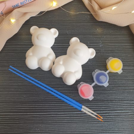 Teddy Bear Paint with Paints & Brush