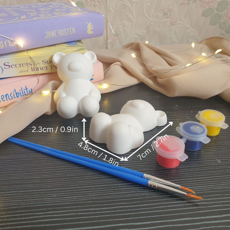 Teddy Bear Paint with Paints & Brush