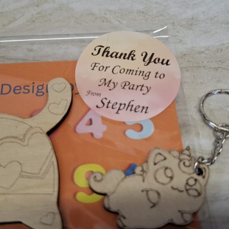 Paint your Own Cute Cats, Personalised Individual Party Packs, Paintable Wood Figures