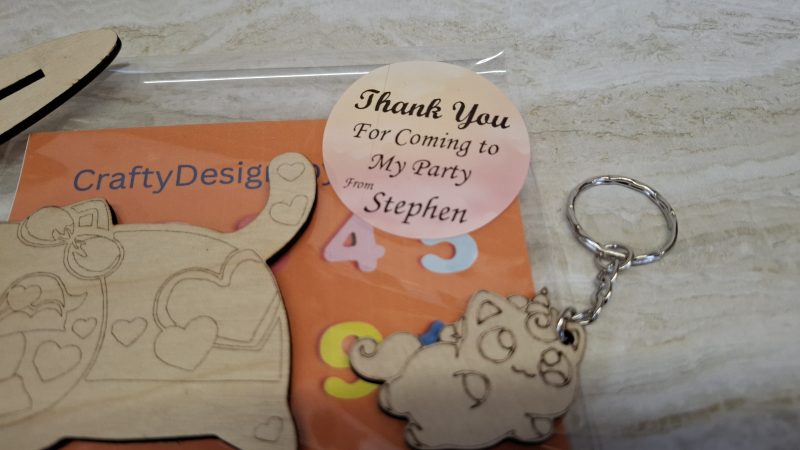Paint your Own Cute Cats, Personalised Individual Party Packs, Paintable Wood Figures