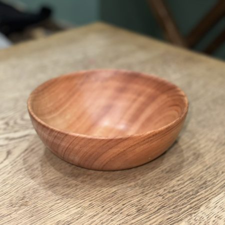 Hand Carved Cherry Wood Bowl