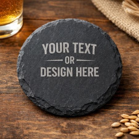 Personalised Slate Coaster – Custom Engraved Name, Message or Design