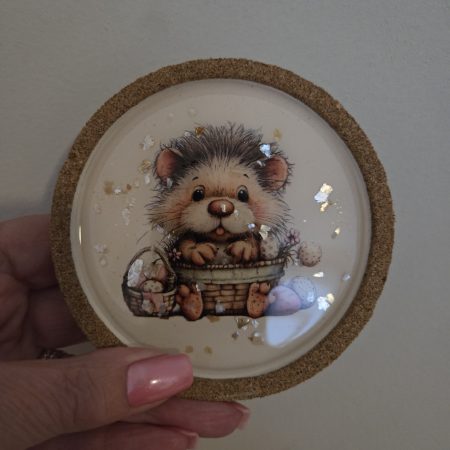 Handmade Cute Hedgehog Coasters(set of 4)
