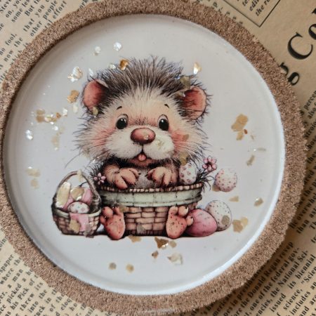 Handmade Cute Hedgehog Coasters(set of 4)