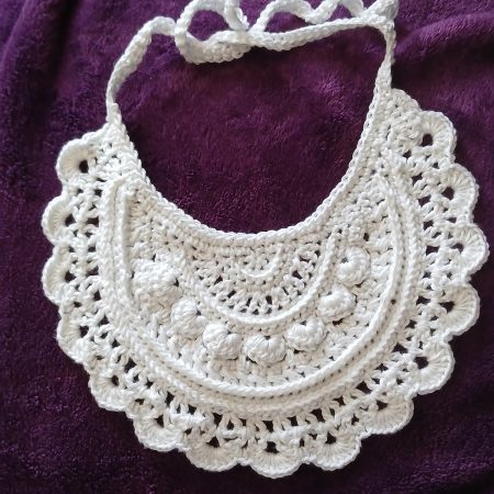 🤍 Vintage Crochet Baby Bib 🤍