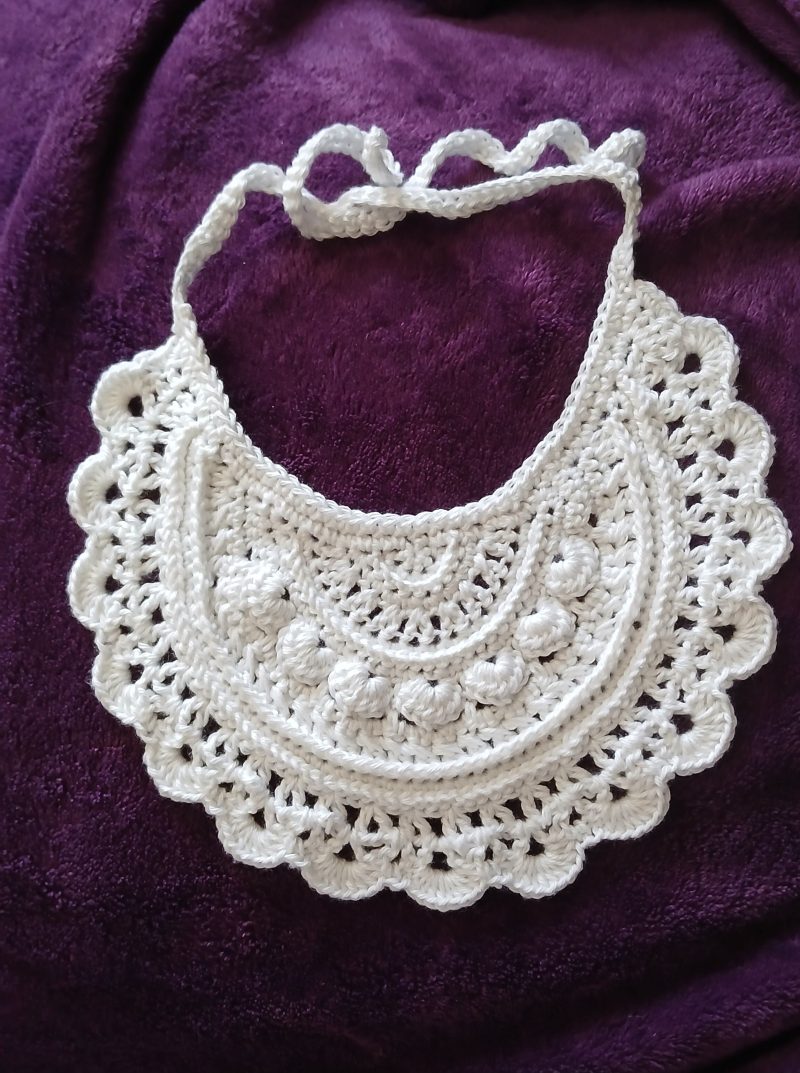 🤍 Vintage Crochet Baby Bib 🤍