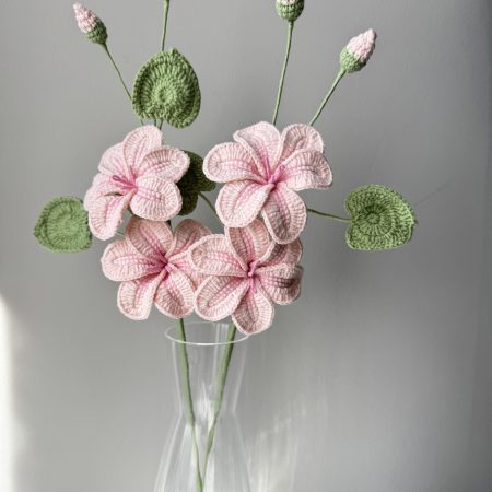 Crochet Tung Flower with Different Colours