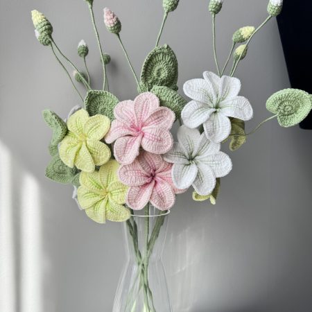 Crochet Tung Flower with Different Colours