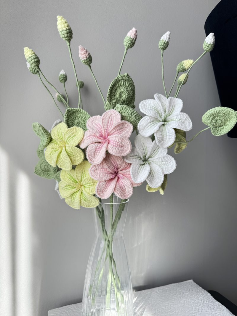 Crochet Tung Flower with Different Colours
