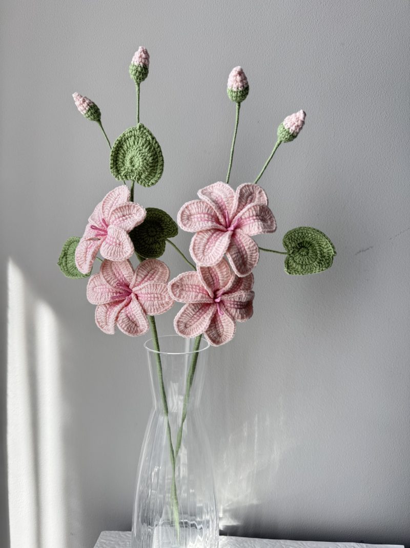Crochet Tung Flower with Different Colours