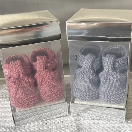 Hand Knitted Baby Bootees