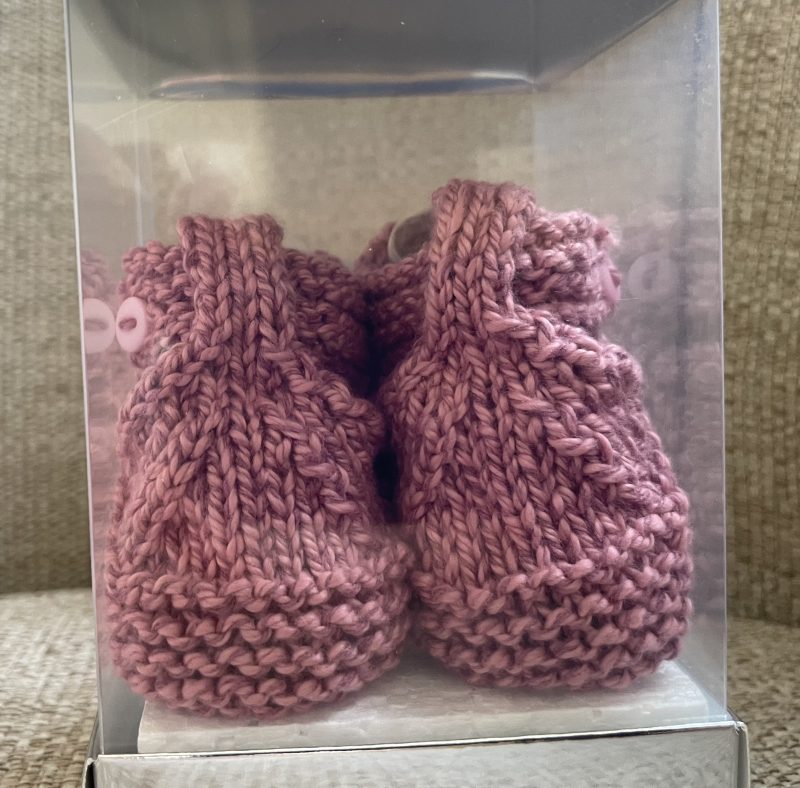 Hand Knitted Baby Bootees