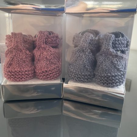 Hand Knitted Baby Bootees
