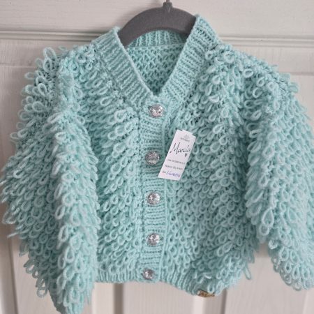 Hand Knitted Baby's Loopy Cardigan