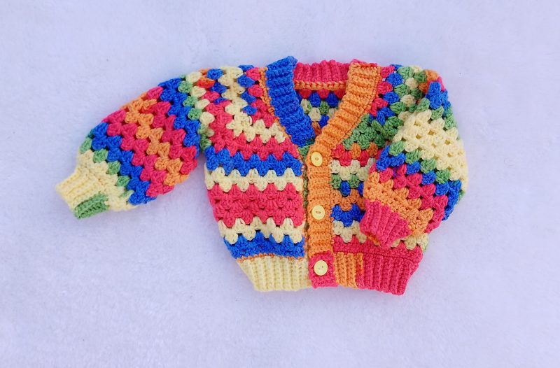Crochet Granny Stitch Cardigan for Babies and Toddlers