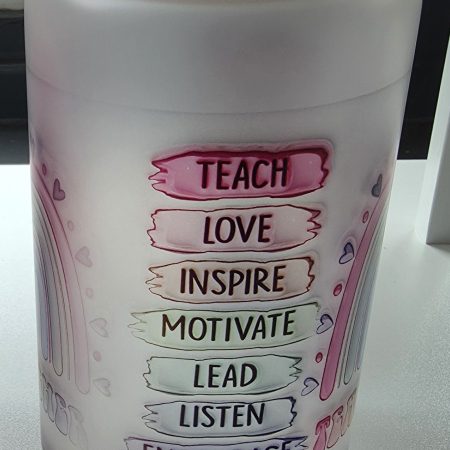 Teacher inspiring quotes tumbler