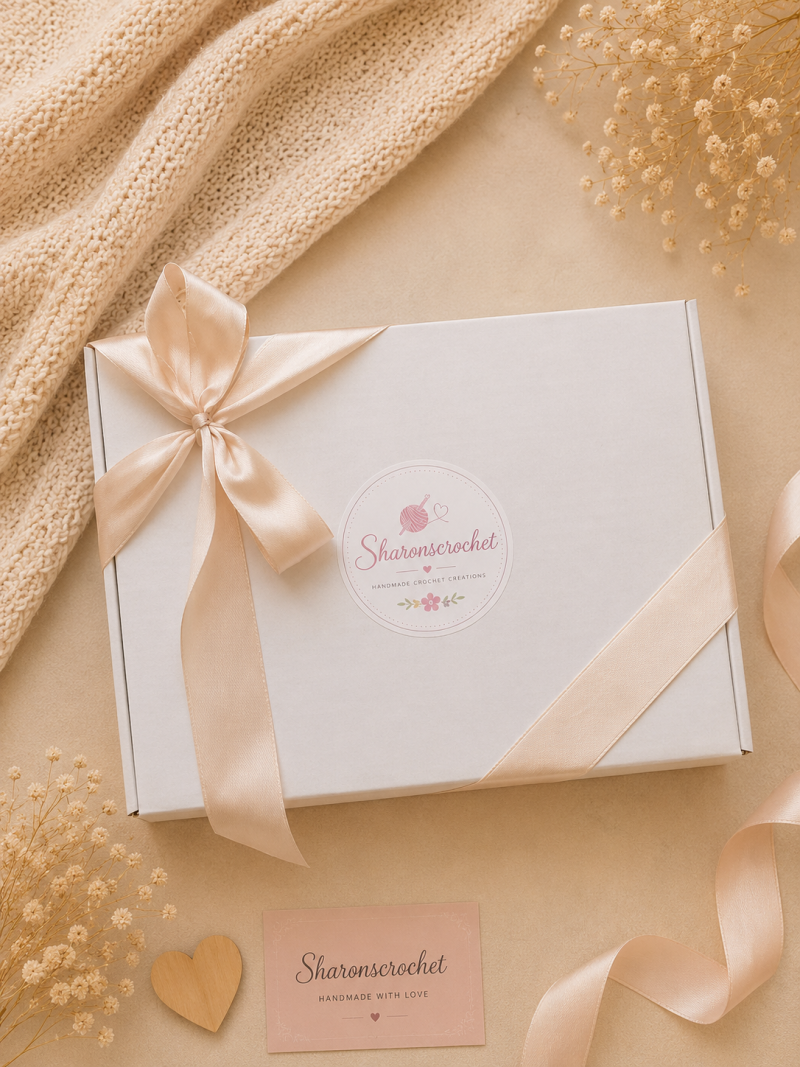 🎁 Handmade Shell Stitch Baby Gift Set 🎁