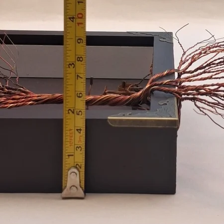 Unique creative hand made 3D wire tree shadow box art
