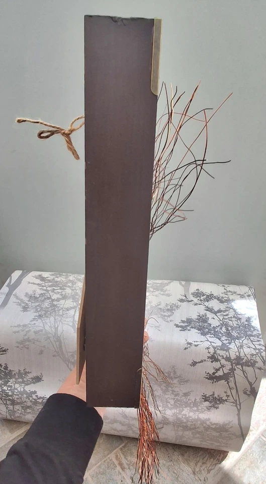 Unique creative hand made 3D wire tree shadow box art