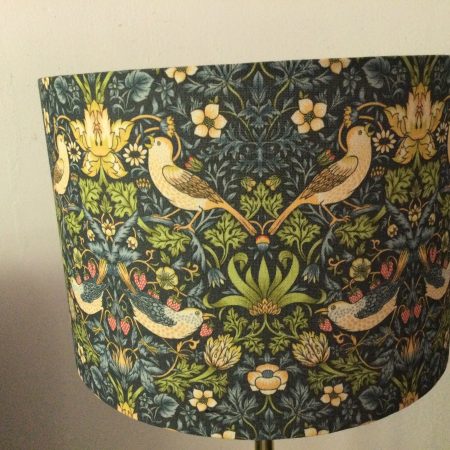 Strawberry Thief– Drum Shade 30cm diameter x 20cm high. Free delivery