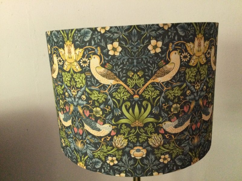 Strawberry Thief– Drum Shade 30cm diameter x 20cm high. Free delivery