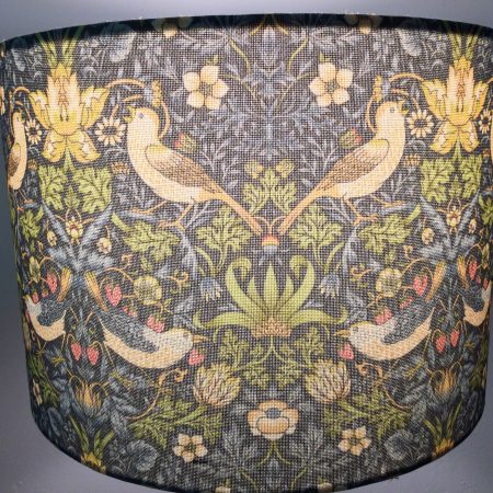 Strawberry Thief– Drum Shade 30cm diameter x 20cm high. Free delivery