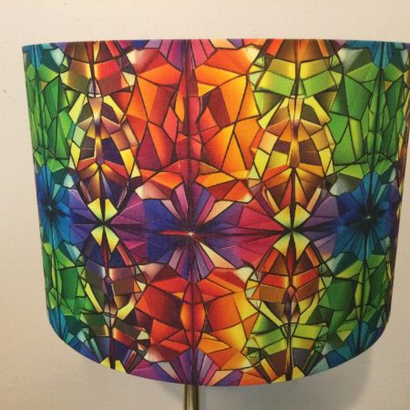Kaleidoscope – Drum Shade 30cm diameter x 20cm high. Free delivery