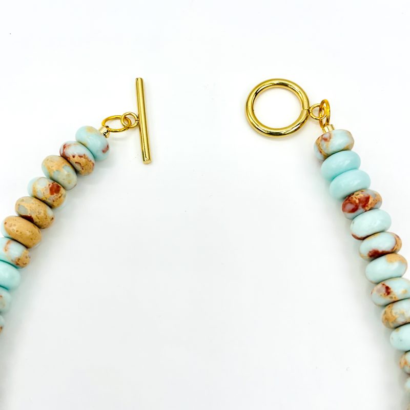 Ocean Breeze Beaded Pendant Necklace