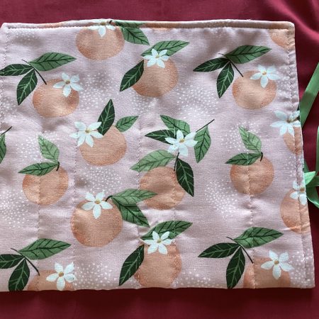Brand New, Orange/Peach Make Up/ Jewellery/Pen/Accessories Fabric Wrap