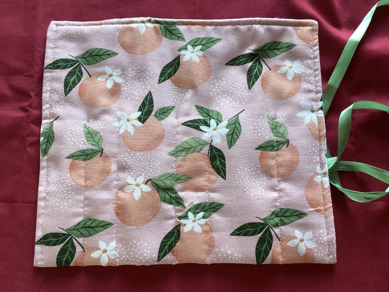 Brand New, Orange/Peach Make Up/ Jewellery/Pen/Accessories Fabric Wrap