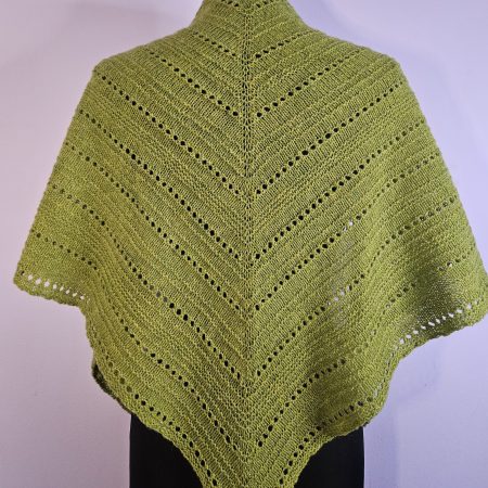 Handknitted 100% wool shawl.