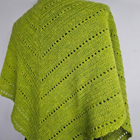 Handknitted 100% wool shawl.