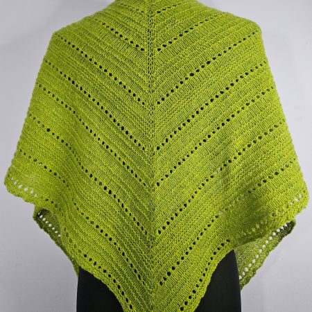 Handknitted 100% wool shawl.