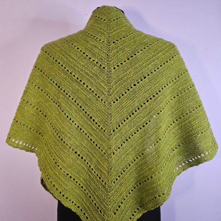 Handknitted 100% wool shawl.