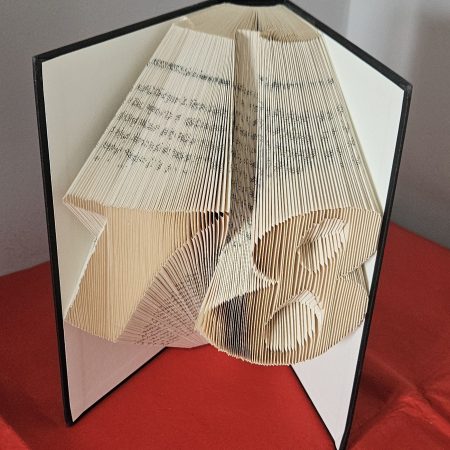 Folded Book Art. 18th Birthday. Recycled Book Gift.