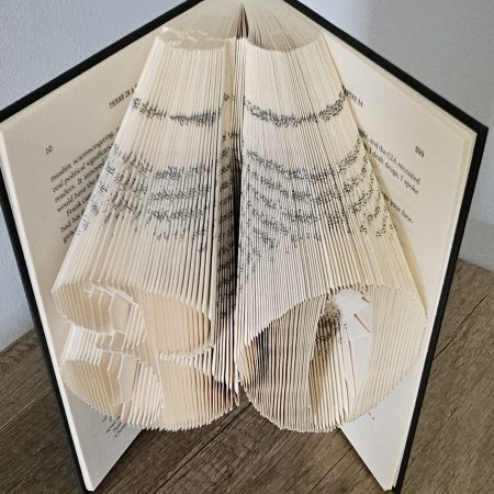 Folded Book Art. 30th Birthday. Recycled Book Gift.
