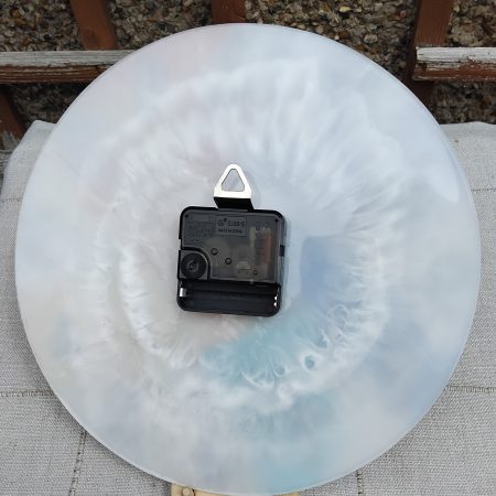 Resin Wall Clock, Rainbow Style