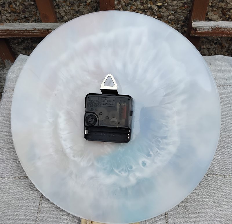 Resin Wall Clock, Rainbow Style