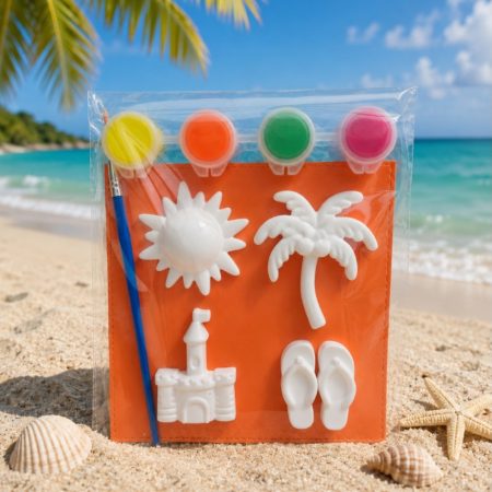 Paint Your Own Magnets, Paint your own Plaster Summer Shapes Craft Activity, Summer Gift, Summer Party Bag Filler,Kids Party Activity, End of term gift☀️🎨🖌 (Copy)
