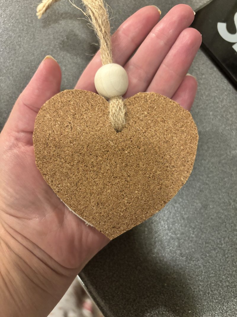 Handmade heart decoration